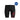 Men's black Speedo Medley Logo Jammer with red and grey graphic on the left leg, made from EnduraFlex fabric.