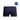 Navy Speedo Solid Splice Aquashort with royal blue side panels, made from recycled Endurance Pro fabric.