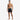 Men's black Speedo 14" watershorts with blue and green side stripes, drawstring waist, and quick-drying fabric.