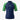 Navy Speedo short sleeve suntop with green jungle roar print sleeves and back zip.