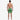 Man wearing SPEEDO TROPICS 18" Watershort with earthy-toned Australian leaf print, drawstring waist, and side pockets.