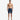 Men's Speedo 16" Watershort in blue plaid with drawstring waist and side pockets.
