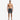 Man in dark grey plaid Speedo 18" Watershort with drawstring waist and side pockets.