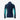 Youth girl's navy and teal long-sleeve rashguard with pink Speedo logo and UPF50+ sun protection.