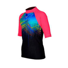 Load image into Gallery viewer, SPEEDO SHORT SLEEVE TROPICAL FUSE POWERSTRIKE SUNTOP - JUNIOR FEMALE (*top only)

