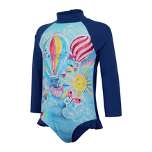Load image into Gallery viewer, SPEEDO LONG SLEEVE FRILL 1PC- TOTS GIRL

