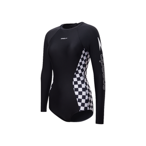 SPEEDO ASIA FIT WOMENS JETSETTER LONG SLEEVE PLACEMENT ZIP BACK