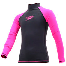 Load image into Gallery viewer, SPEEDO ESSENTIAL YOUTH GIRL RASHGUARD LONG SLEEVES
