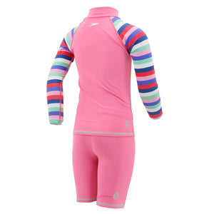 SPEEDO PERFORMANCE TOTS GIRL RASHGUARD LONG SLEEVES & SHORT SET